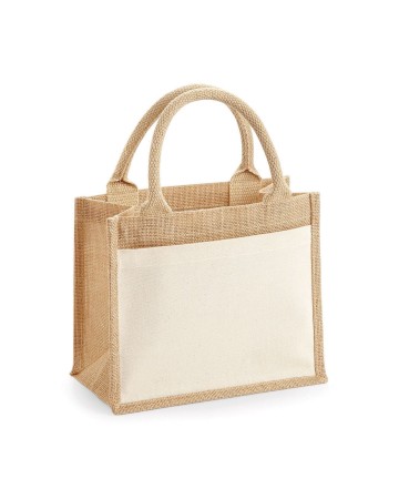 COTTON POCKET JUTE GIFT BAG W425