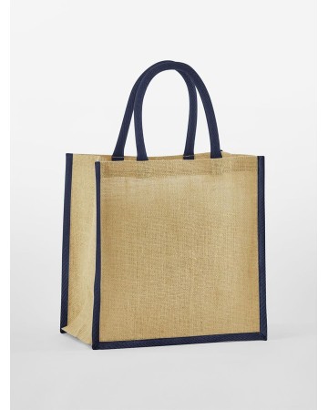 NATURAL STARCHED JUTE MINI GIFT BAG W477