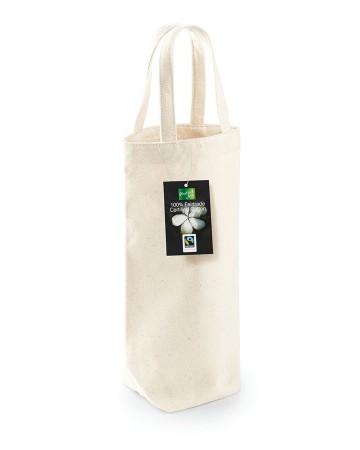 FAIRTRADE COTTON BOTTLE BAG W620