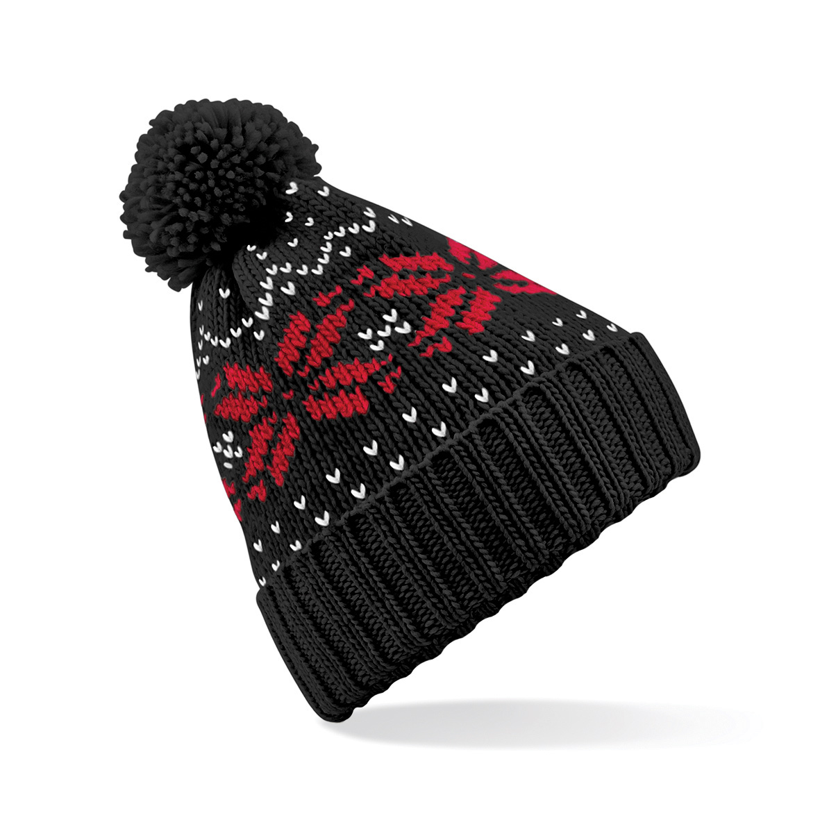 Black-classic red-white