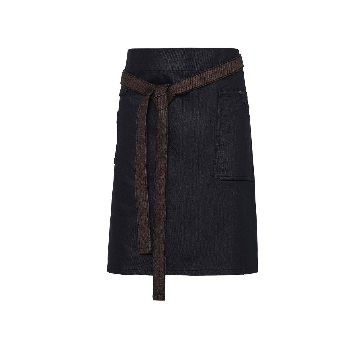 Indigo-brown denim